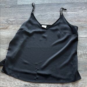 Black Satin Cami Top